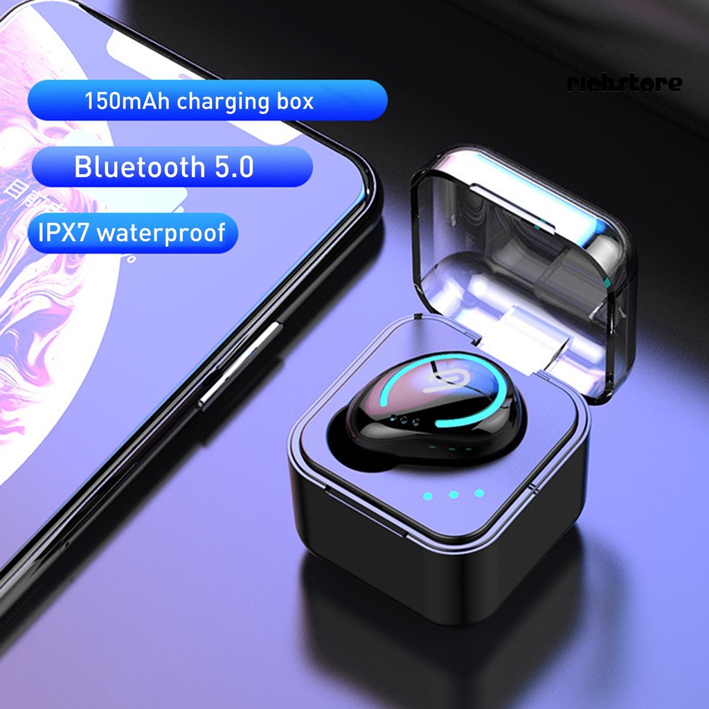 Tai Nghe Nhét Tai Kết Nối Bluetooth 5.0 Không Dây Kèm Hộp Sạc