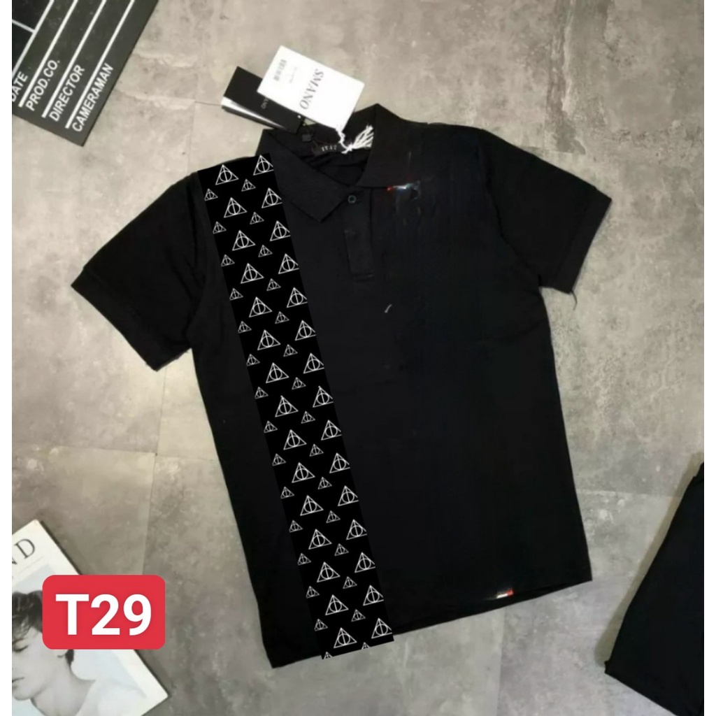 ÁO THUN POLO NAM NỮ TAY NGẮN HOẠ TIẾT HÌNH HỌC