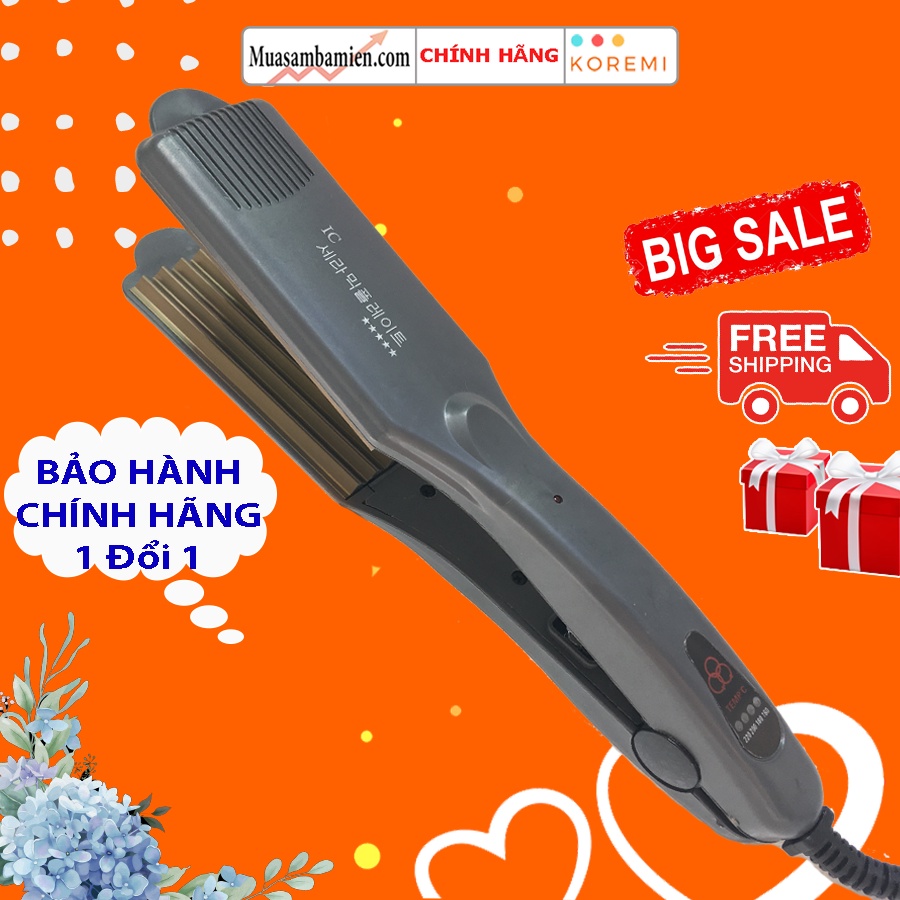 Máy bấm tóc bản lớn Hàn Quốc Tặng Kèm kẹp vịt chia tóc