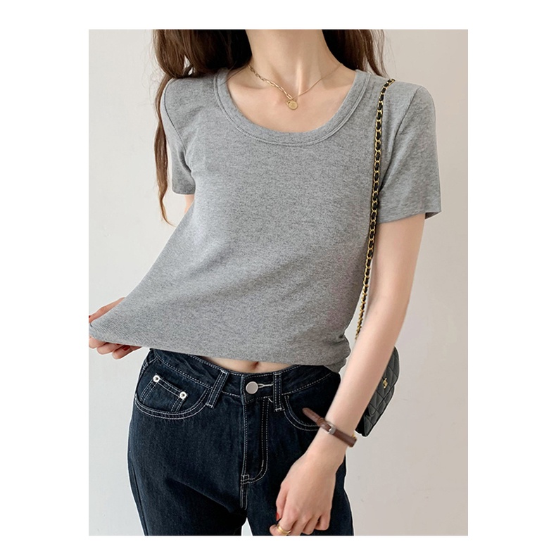 Áo phông nữ ❤️ICOTTON❤️ Áo phông cổ tròn chất liệu thun tăm cao cấp mềm, mịn mặc hè cực mát