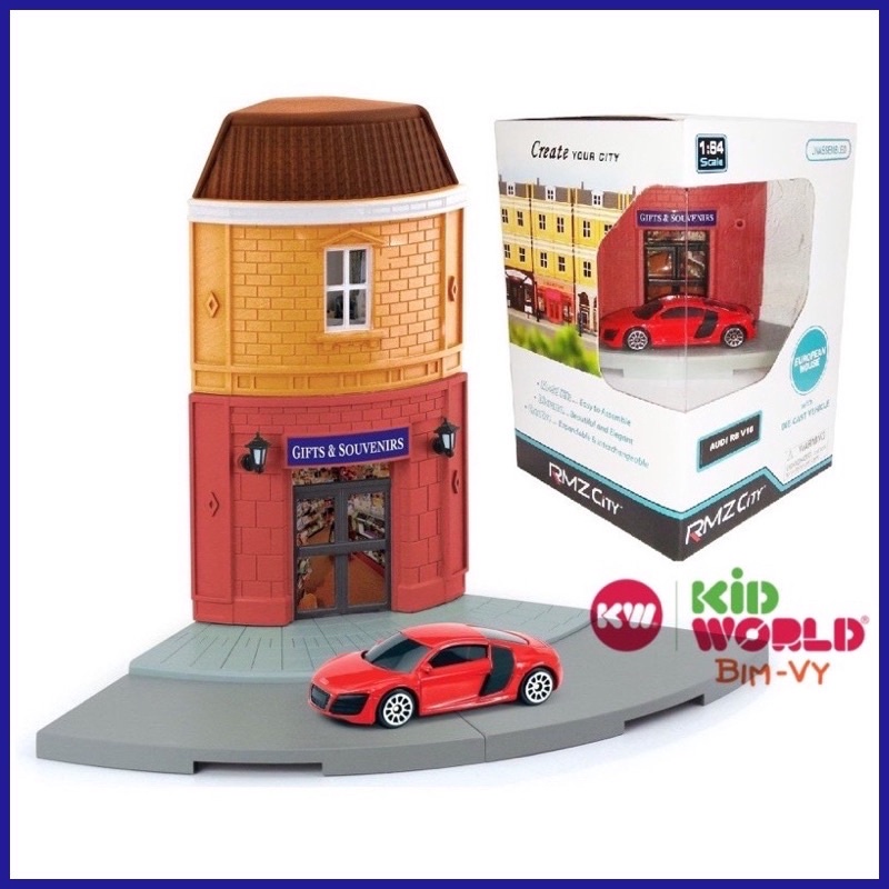 Xe mô hình và Dio RMZ City Audi R8 V10 614018. Tỷ lệ: 1:64.