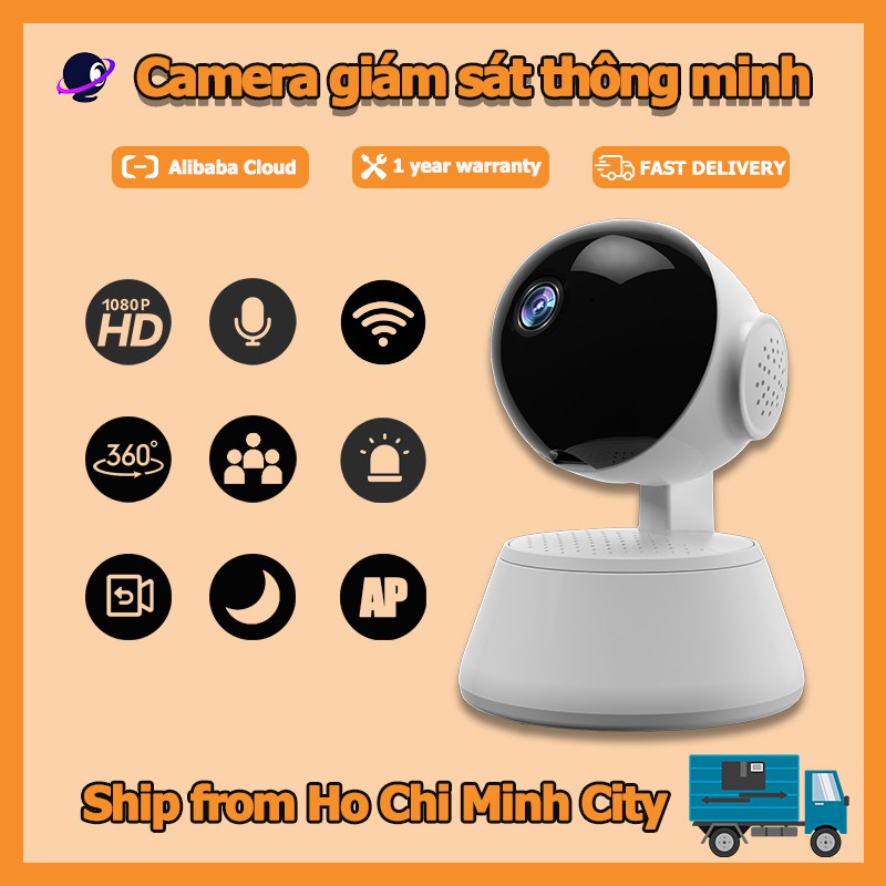 Camera GOKU-Q6Pro 720P-1.0MP Camera giám sát thông minh kèm thẻ nhớ 64GB (bảo hành 1 năm)