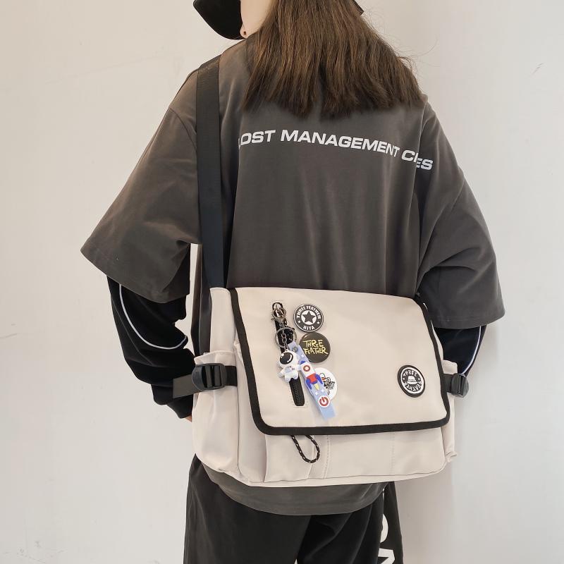 Túi đeo vai nam và nữ  da mát mẻ  dung tích lớn nhiều ngăn để đồ thích hợp đi du lịch và đi học  s1597 220