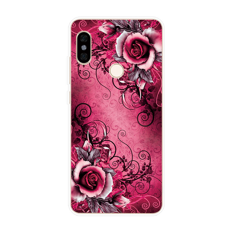 Ốp Lưng Xiaomi Redmi Note 4 4X 5A Prime 5 6 Pro TPU mềm Case Hoa hồng