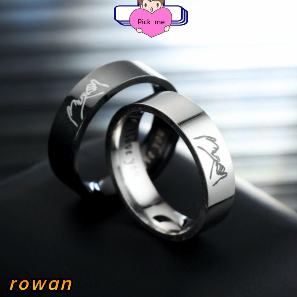 Nhẫn Đeo Tay Bằng Thép Không Gỉ Nhiều Màu Sắc Thời Trang Unisex