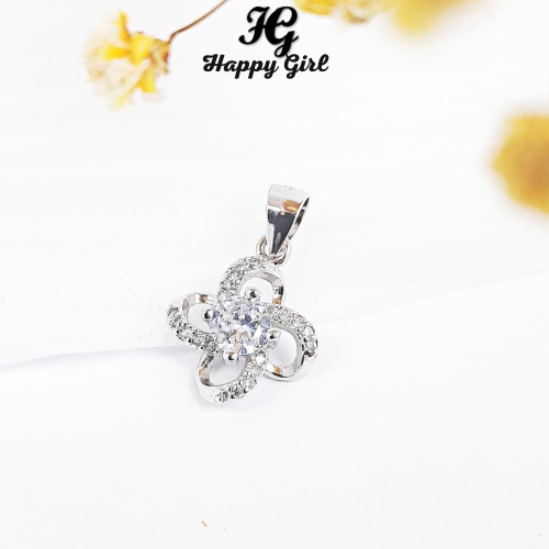Mặt dây chuyền bạc HappyGirl, mặt dây chuyền nữ phong cách cá tính
