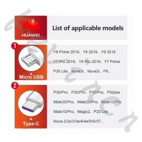 Dây Cáp Sạc Nhanh 2.4a Cho huawei y9 y7 y6 y5 pro prime 2019 2018 y6s nova 3i nova 2i micro usb