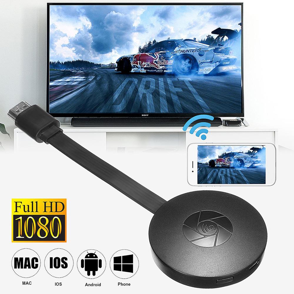 Thiết Bị Kết Nối Wifi Không Dây 2.4G 1080P MiraScreen G2 HDMI-Compatible Miracast Cho Android IOS YouTube Cromecast Sang HDTV Dongle