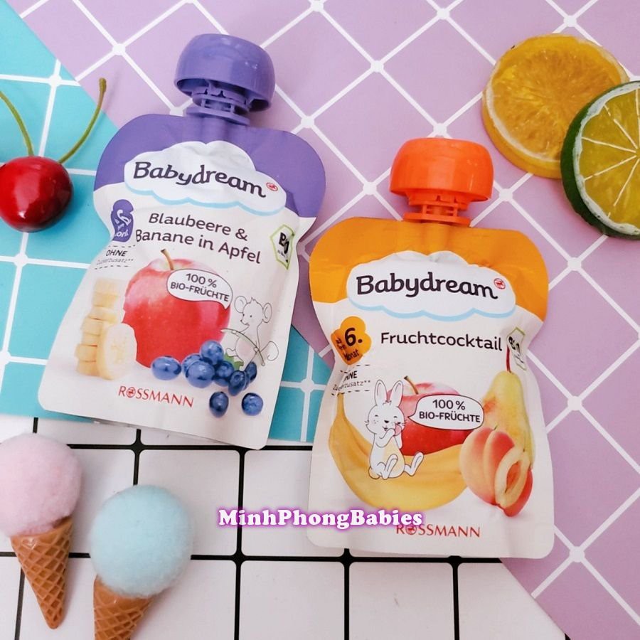 Trái cây nghiền Bio Baby Dream cho bé từ 6 tháng tuổi