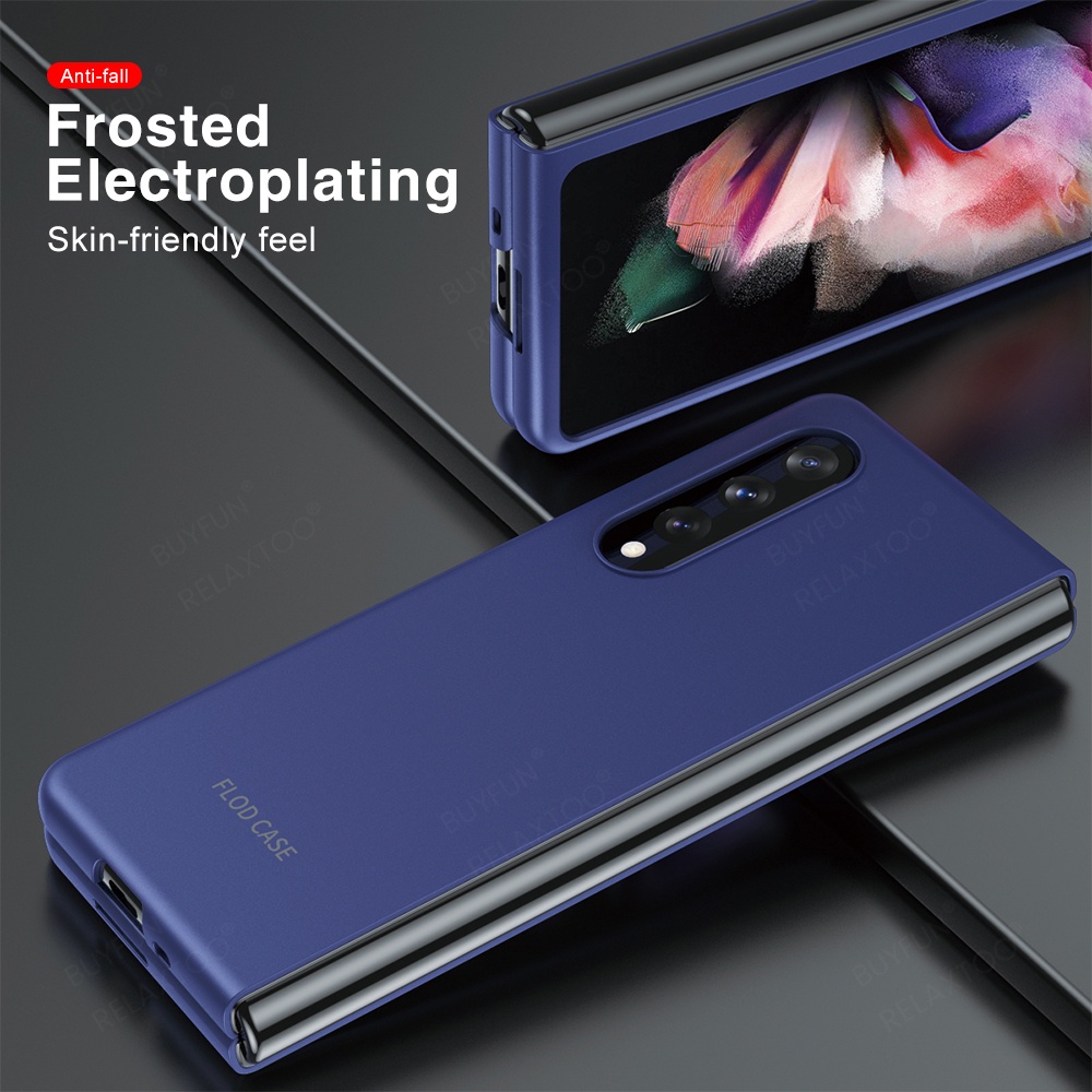 Ốp Điện Thoại PC Siêu Mỏng Sang Trọng Bảo Vệ Toàn Diện Cho Samsung Galaxy Z Fold 4 Samsun Galax Z Fold4