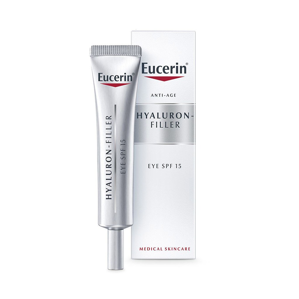 Kem dưỡng làm mờ vết nhăn vùng mắt Eucerin Hyaluron Eyes SPF15 15ml