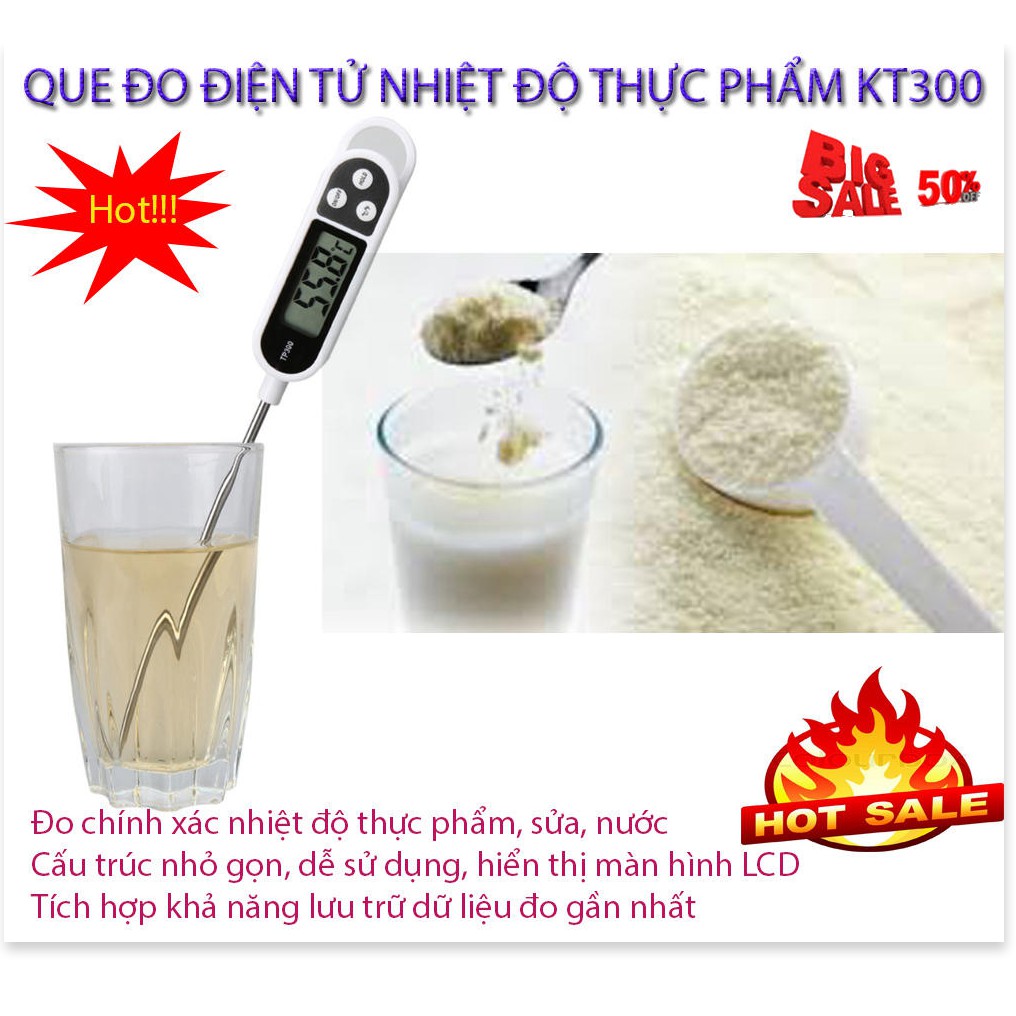 ⚡ Giá rẻ hủy diệt ⚡ Nhiệt Kế Đo Nước Phòng Bếp Nấu Ăn, Pha Sữa Kt300 cực chính xác, dễ sử dụng