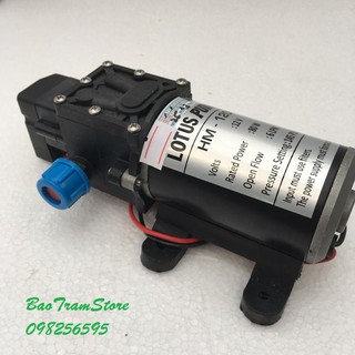 (Cực Rẻ) Máy bơm tăng áp mini 12v hồi lưu 80W 6Lp Lotus Pumps HM-1206 -thietbinhavuon- phanbonhoalan.
