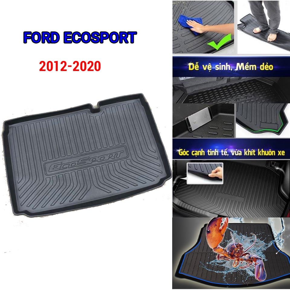 Lót cốp sau ô tô Ford Ecosport đời 2012-2018 2019 2020 2021 2022 nhựa dẻo cao cấp siêu bền