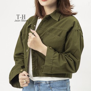 Áo Khoác Kaki Nữ Xẻ Sau Nhiều màu cá tính phong cách ulzzang chống nắng -HT