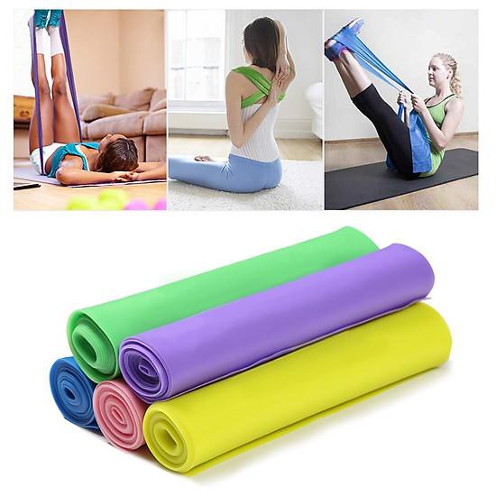 Dây cao su đàn hồi kháng lực tập thể dục & Yoga,Gym (1,5 Mét).