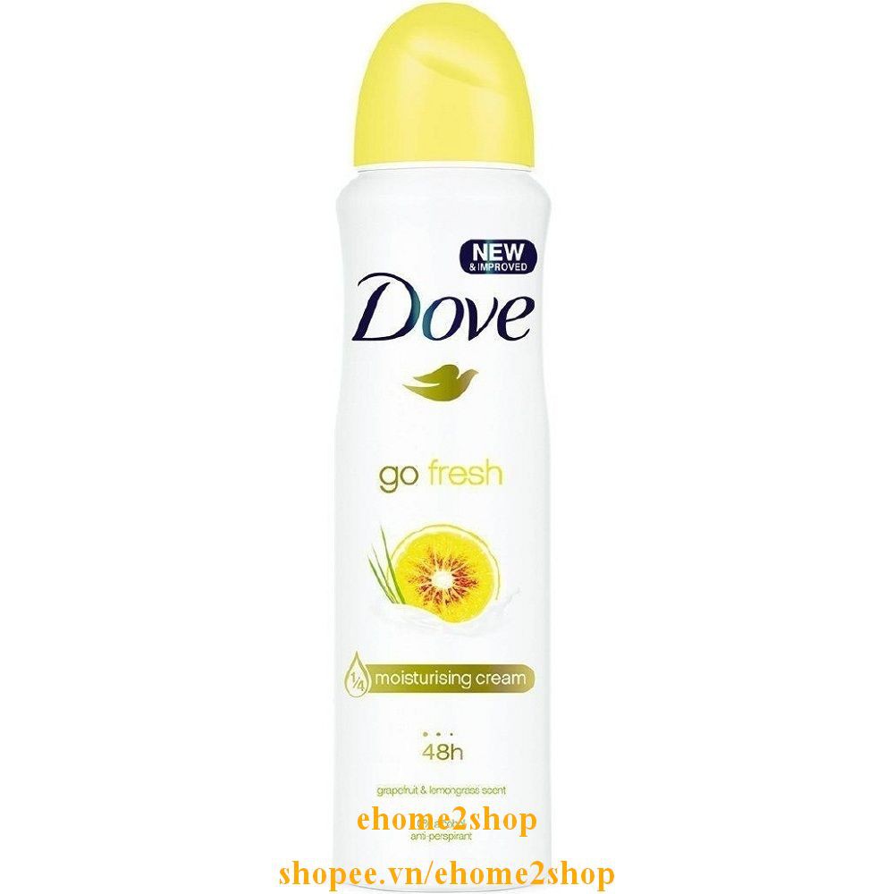 Xịt Khử Mùi Nữ 150Ml Dove Go Fresh Chanh, shopee.vn/ehome2shop.