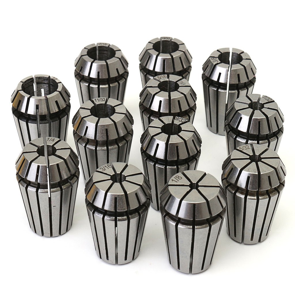 12Pcs ER20 1/8"-1/2" Spring Collet Set for CNC Milling Engraving Machine Lathe | BigBuy360 - bigbuy360.vn