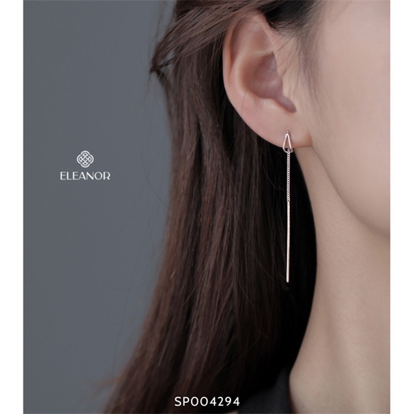Bông tai nữ dáng dài Eleanor Accessories thiết kế sợi mảnh khuyên tai basic phụ kiện trang sức 4294