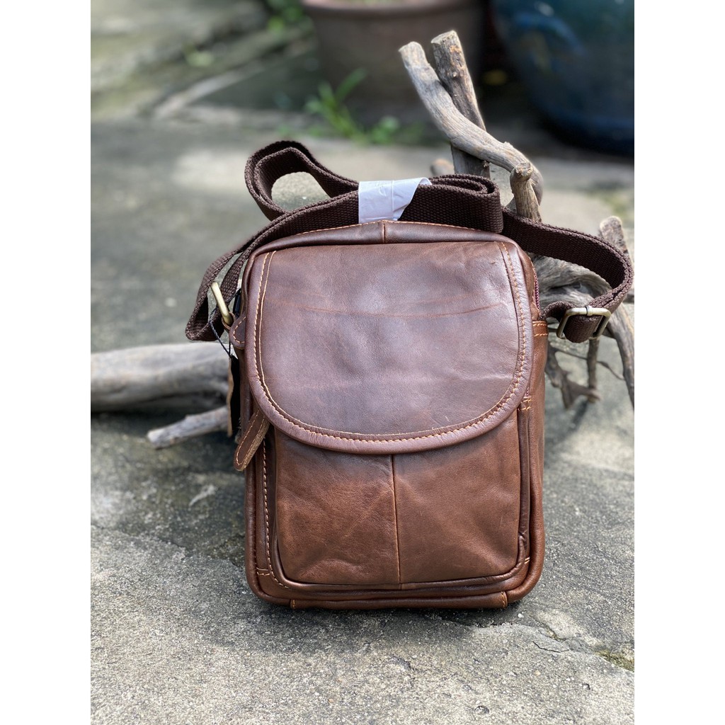 TÚI DA ĐEO CHÉO DA BÒ ĐỰNG IPADMINI DB138