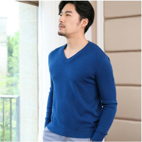 Áo len nam cổ tim dáng slimfit ôm - Sợi Cotton mềm - Phối sơ mi cực đẹp - OMAN