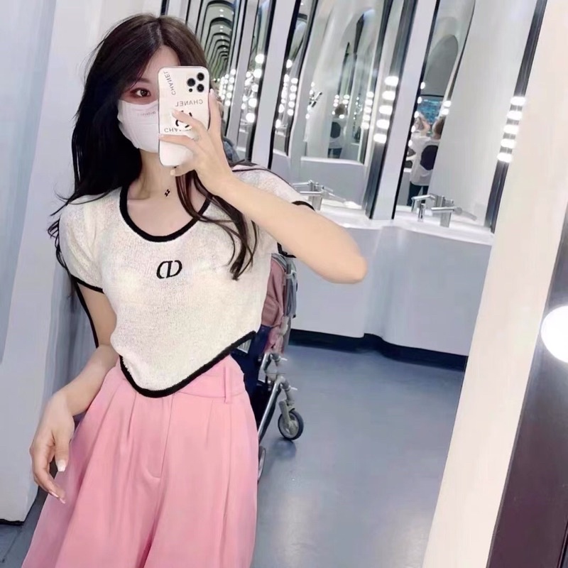 Áo len croptop Quảng Châu(kéo qua xem ảnh thật