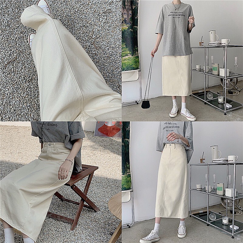 [PUN] Chân váy kaki dáng dài | BigBuy360 - bigbuy360.vn