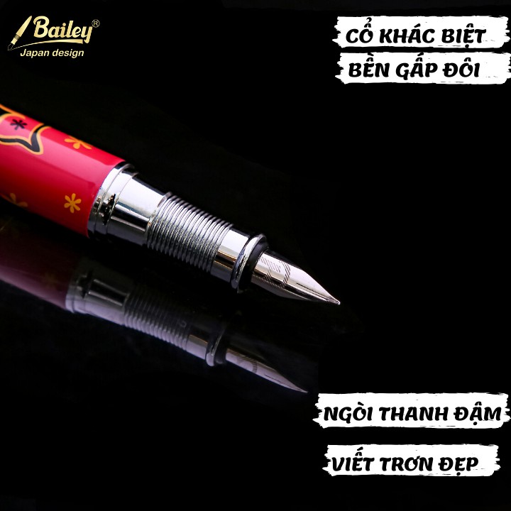 Bút Máy Luyện Viết Chữ Đẹp Đặc Biệt Cho Bé Cấp 1 - Nhẹ Nét Thanh Đậm Rất Bền - Bailey 03