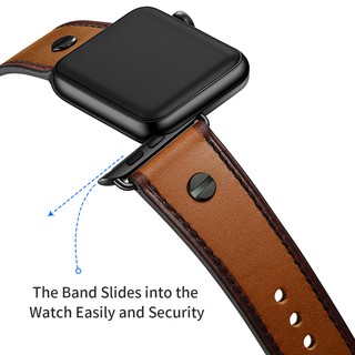 Dây da bò Nail Style cho Apple Watch