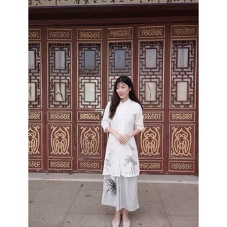 [SẴN SIZE M] SET HÁN PHỤC BẠCH LIÊN HOA (KÈM ẢNH THẬT)