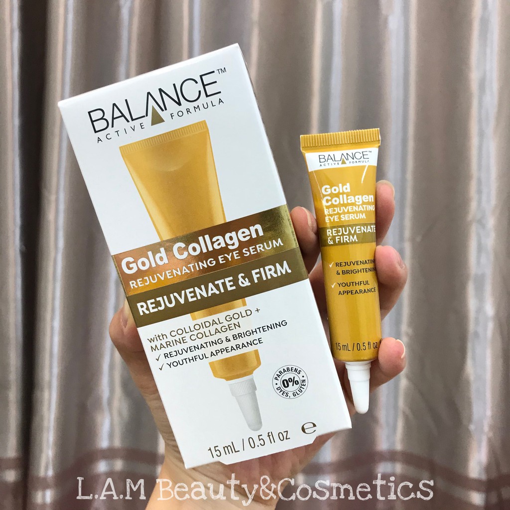 Kem Mắt BALANCE GOLD Collagen Rejuvenating Eye Serum 15ml