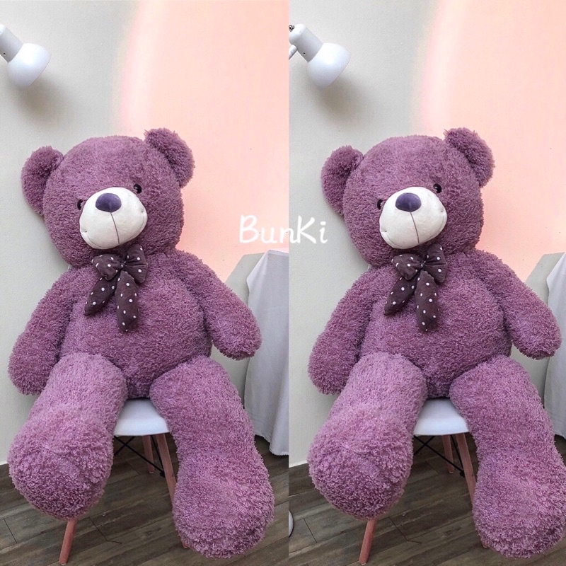 Gấu Bông Teddy First Love 1m3 khổ vải cao 1m2 Cao Cấp BUNKI