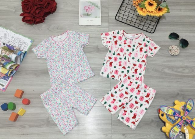 Combo 3 bộ cotton xuất dư cho bé