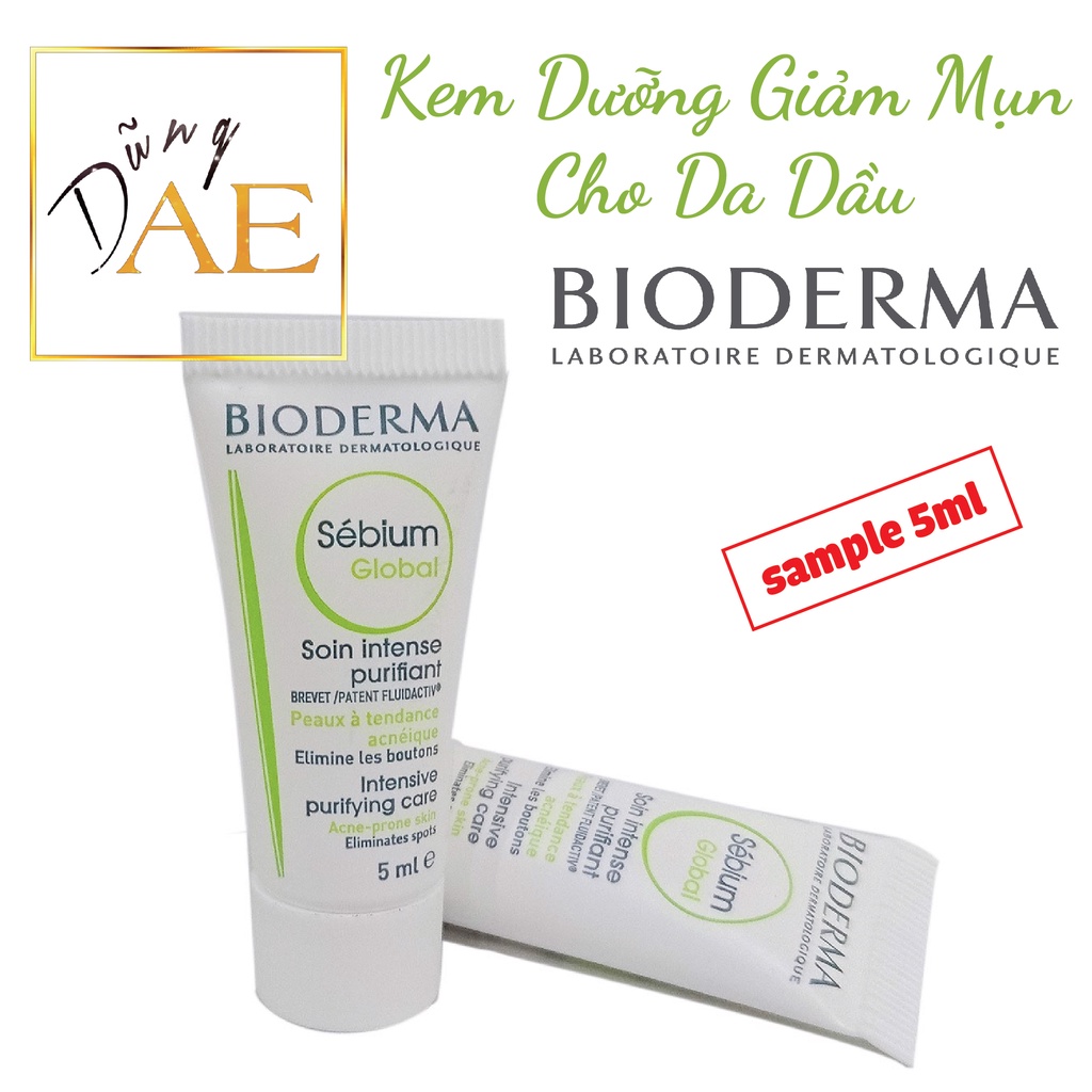 Bioderma Sebium Global - Kem Dưỡng Bioderma giảm mụn cho da dầu 5ml