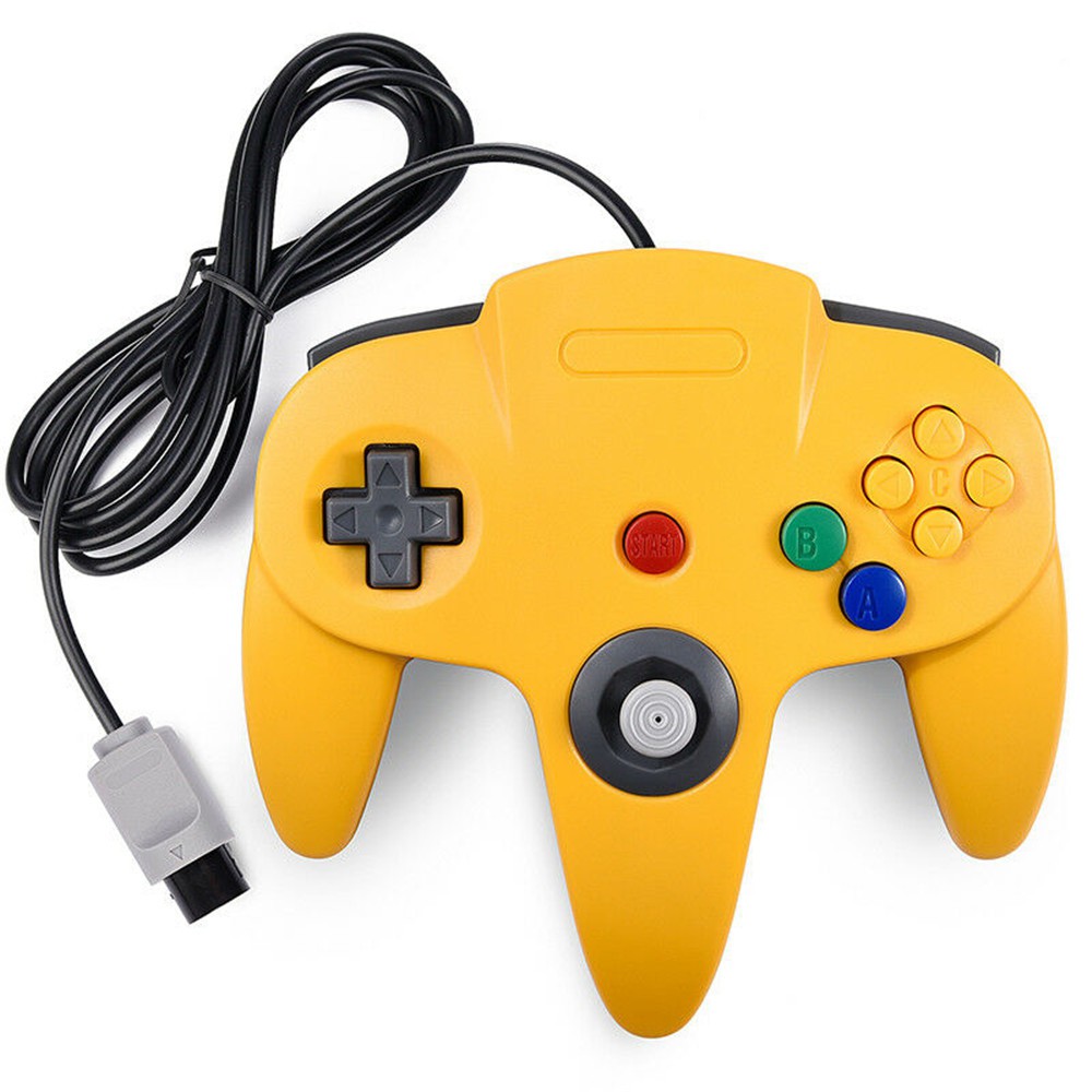 [Hot] N64 Controller Joystick Gamepad Long Wired for classic Nintendo 64 Console Games [queen]