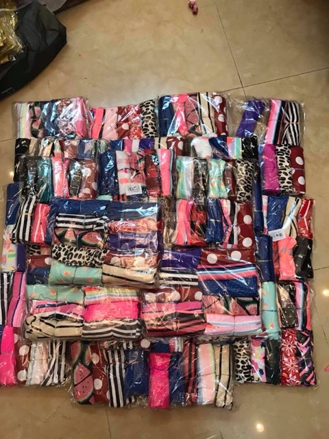 Set 5 legging bé gái vải dư