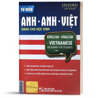 Sách - Từ điển Anh-Anh-Việt dành cho học sinh (Tái bản 2020) - MCBooks
