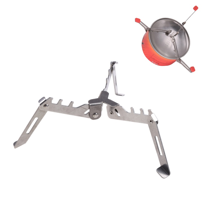 Giá Đỡ Ba Chân Hình Tam Giác Bằng Thép Không Gỉ Cố Định Bếp Ga Ngoài Trời