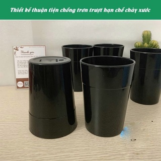 Cốc uống nước phíp đen Việt Nhật 330ml 6315