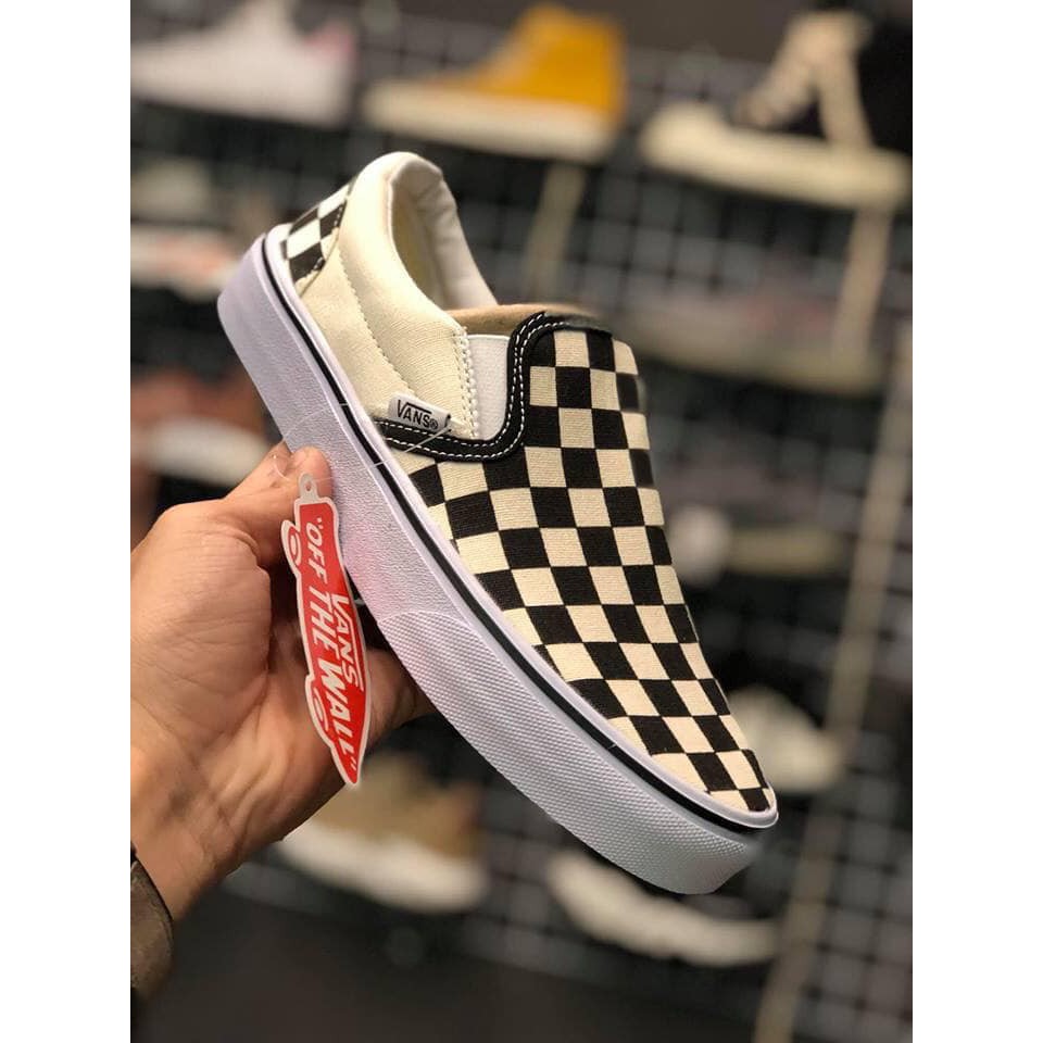 &gt;ẢNH THẬT-HÀNG THẬT&lt; Giày sneaker V Caro Checkerboard slipon nam nữ