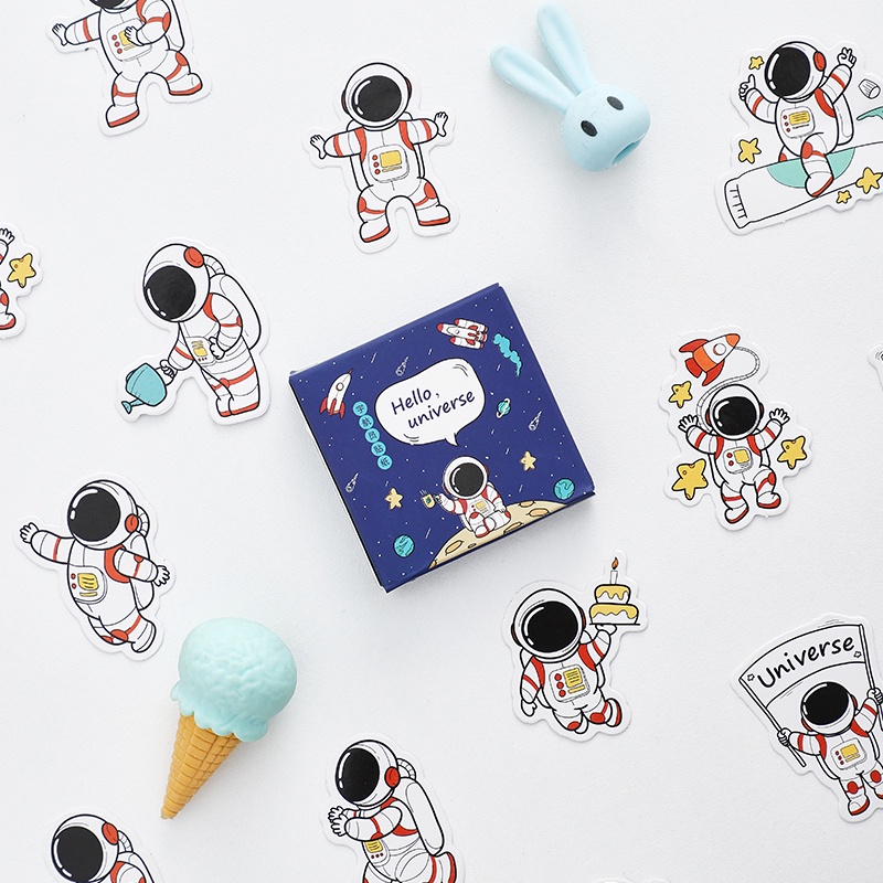 45 tờ sticker hoạt hình đáng yêu trang trí sổ tay thủ công DIY