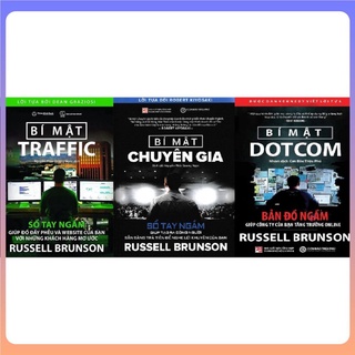 Bản đẹp 3 cuốn bản ngầm của tg russell brunson: bí mật dotcom + bí mật chuyên gia + bí mật traffic