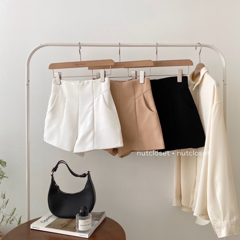 Quần short cạp cao khoá sau (9960) _ Q0149 | BigBuy360 - bigbuy360.vn