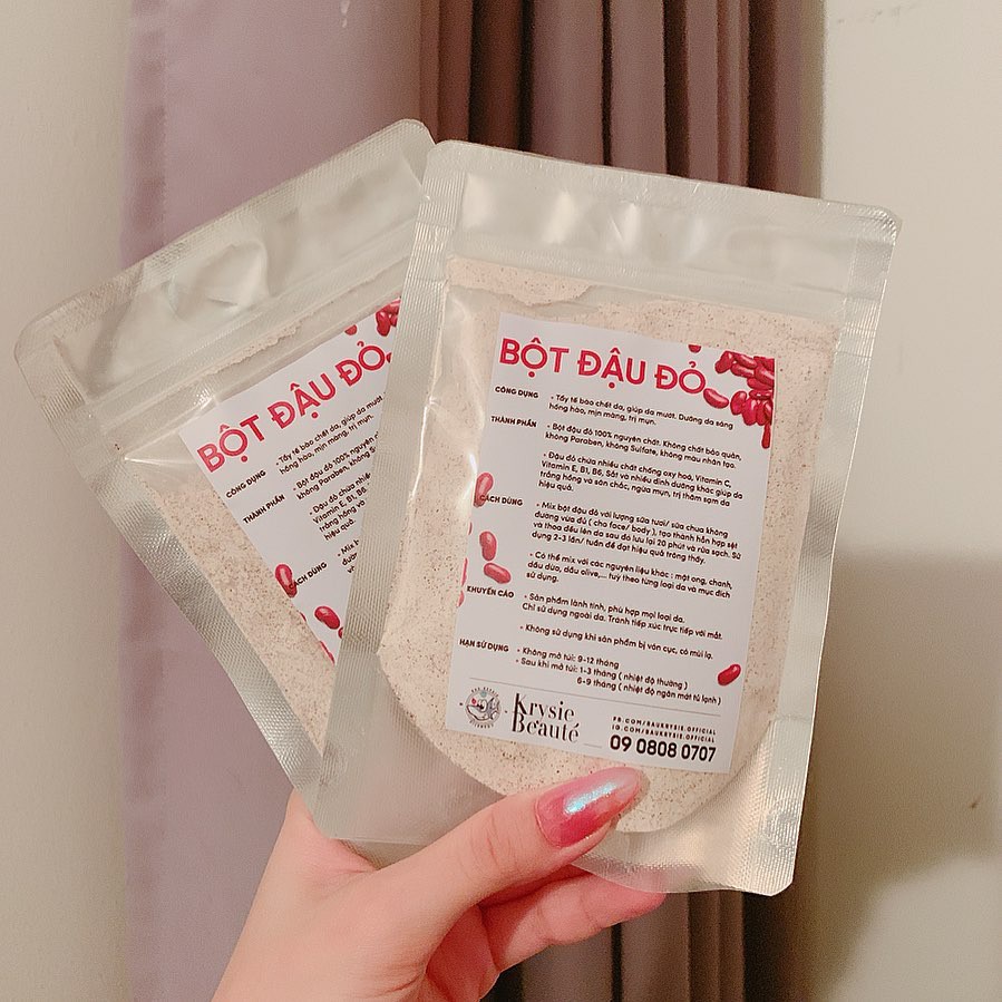 BỘT ĐẬU ĐỎ 🎁 cọ/que đắp