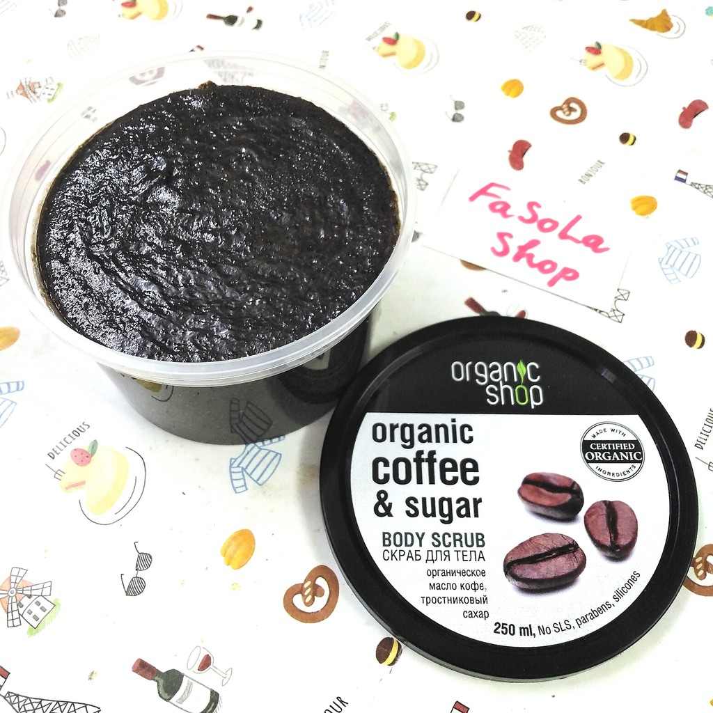 Tẩy da chết ORGANIC SHOP COFFEE SUGAR BODY SCRUB toàn thân