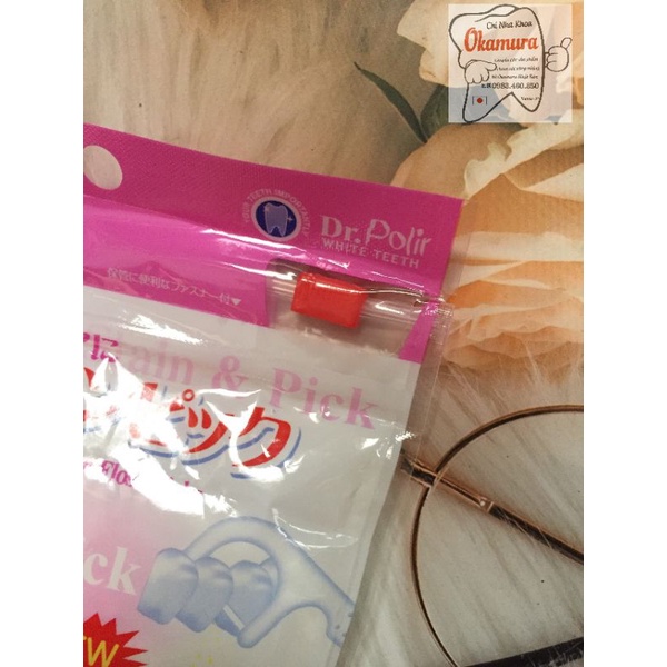 Tăm xỉa răng chỉ nha khoa 80 que túi zip cao cấp