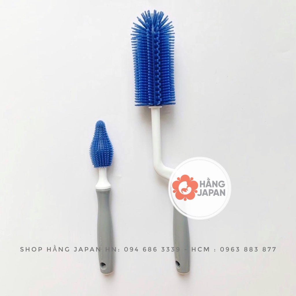 Bộ cọ rửa bình sữa núm ty Silicone Mother-K hàng chính hãng Hàn Quốc