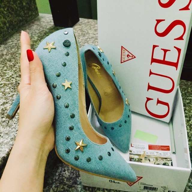 👠Giày cao gót Guess - xách tay Pháp
