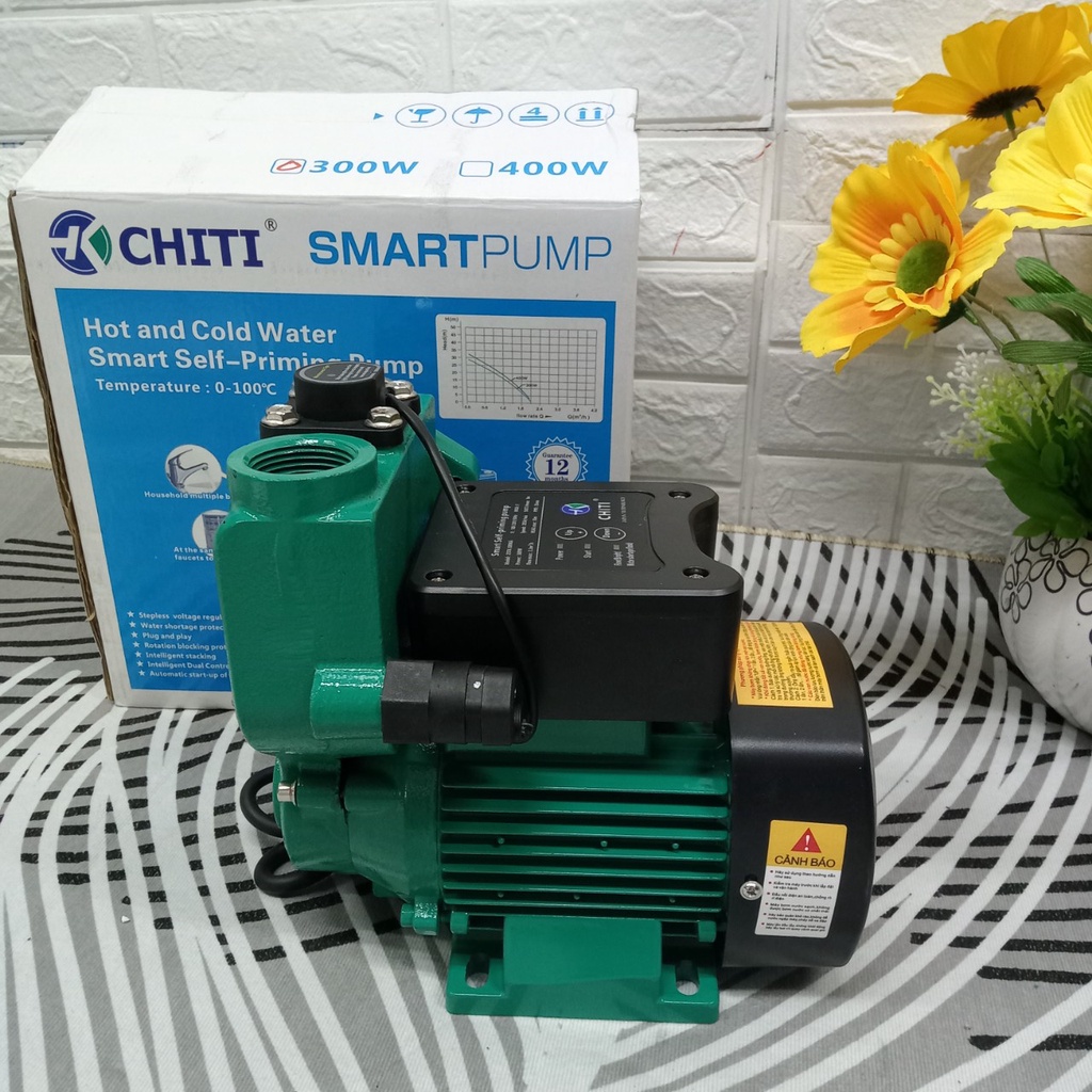 CHITI 25TK-300MA, 300W Máy bơm nước chân không tăng áp thông minh chống cạn