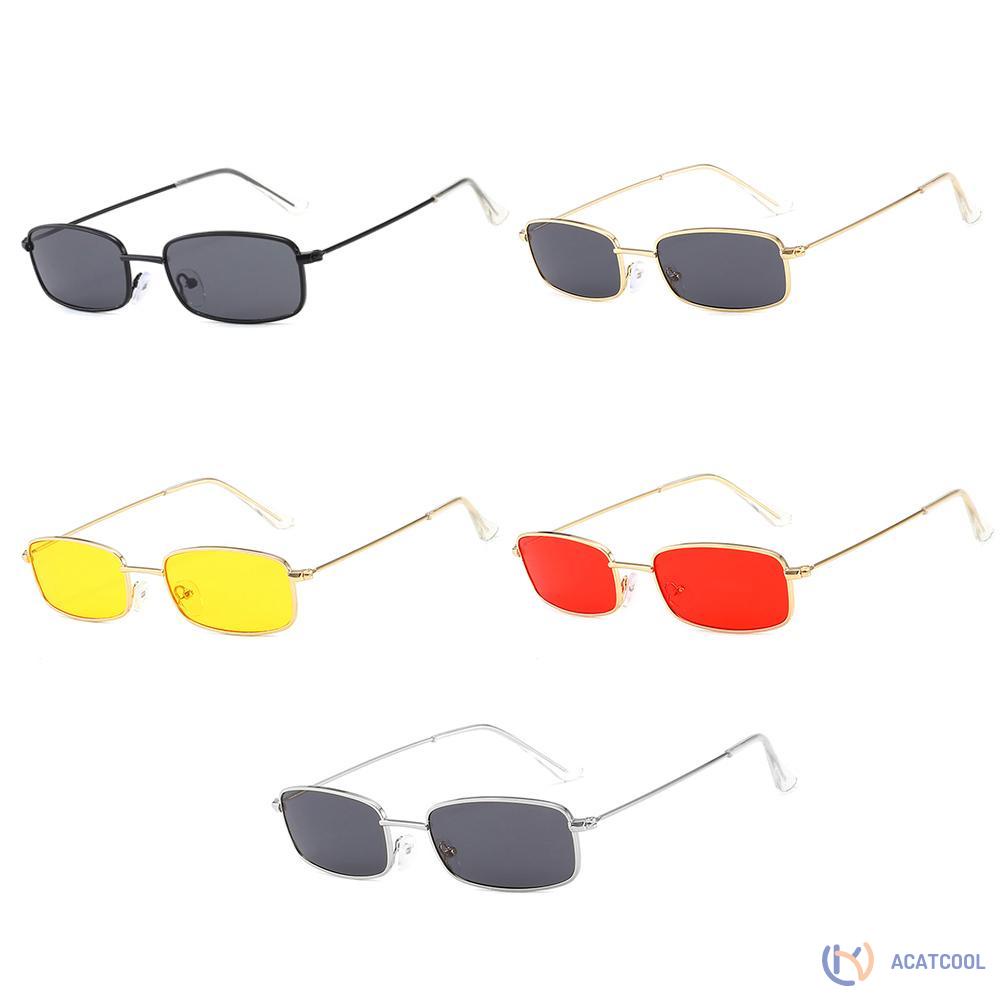 Acatcool Vintage Square Frame Eyewear Outdoor Sunglasses Unisex Shades Sun Glasses